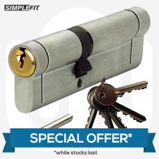 SPECIAL OFFER! 20x Simplefit 6-Pin Anti-Snap Anti-Pick Dual Finish Cylinders with 5 Keys